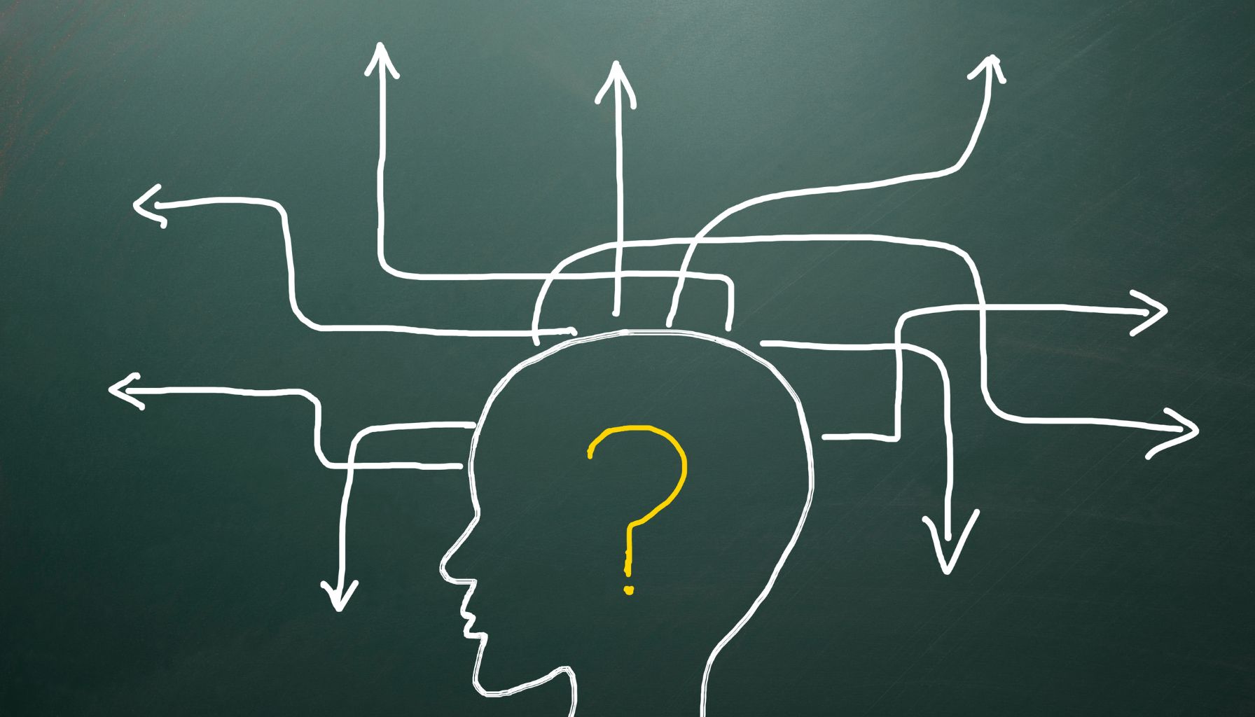 Crtež na tabli nacrtan kredom